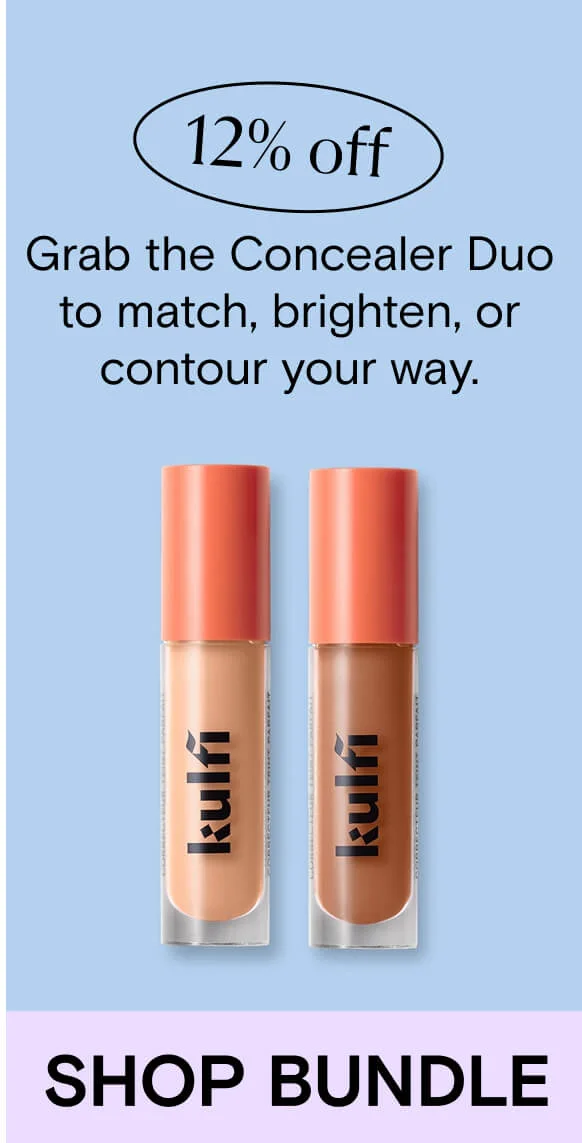 Grab the Concealer Duo to match, brighten, or contour your way.