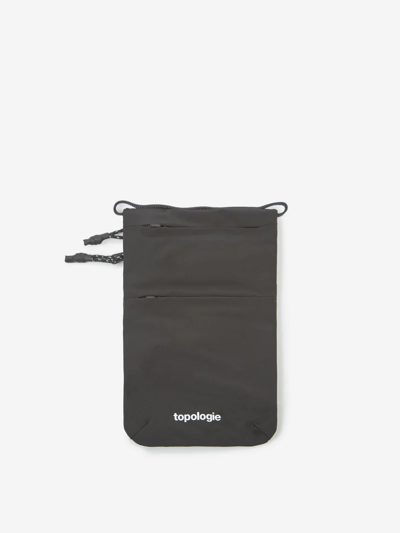 Image of Topologie Wares Bags Phone Sacoche - Black Tech Sateen