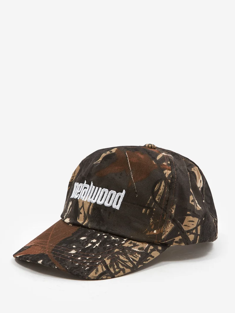 Image of metalwood Metal Logo 5-Panel Hat - Real Leaf Camo