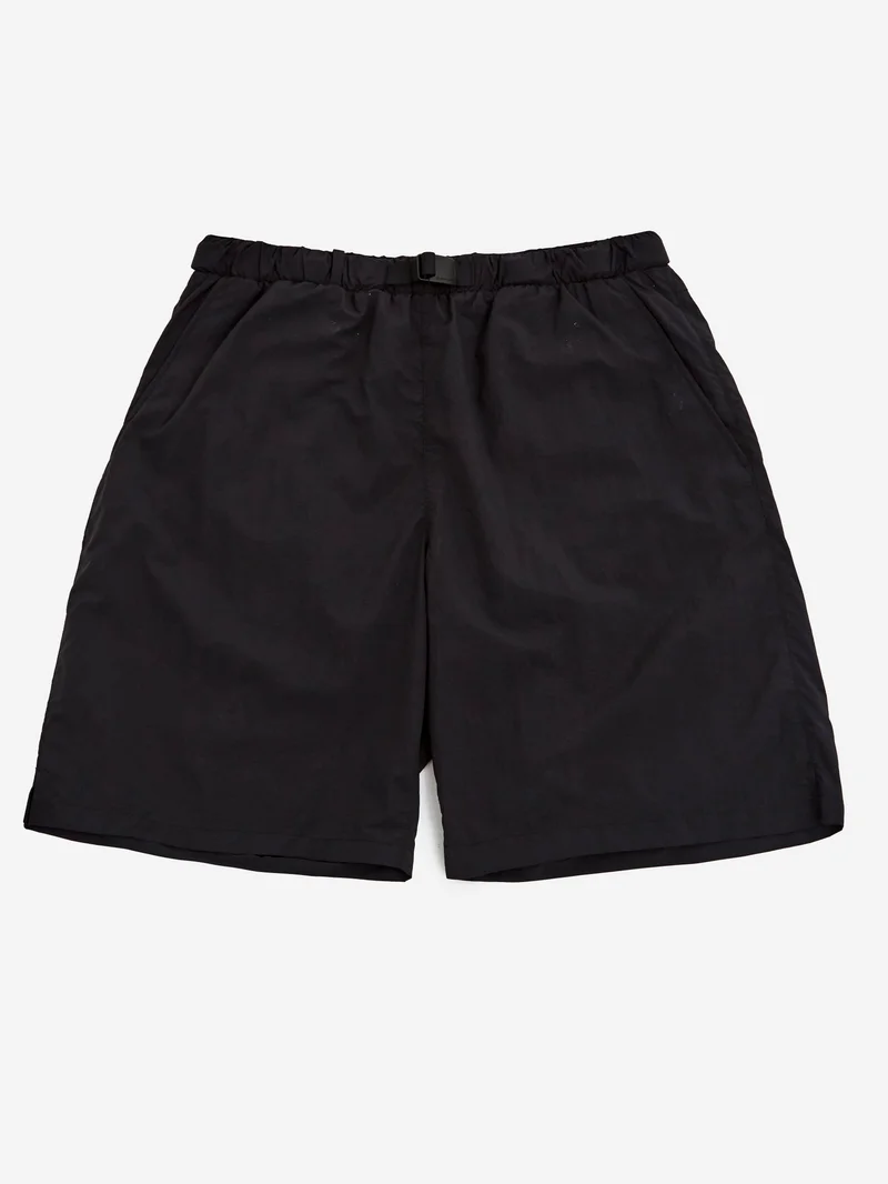 Image of Snow Peak Nylon Tussah 2Way Shorts - Black
