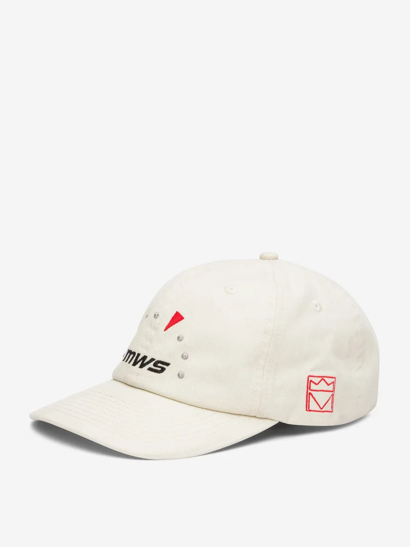 Image of Metalwood Tour Sponsor 6-Panel Strapback Hat - Bone