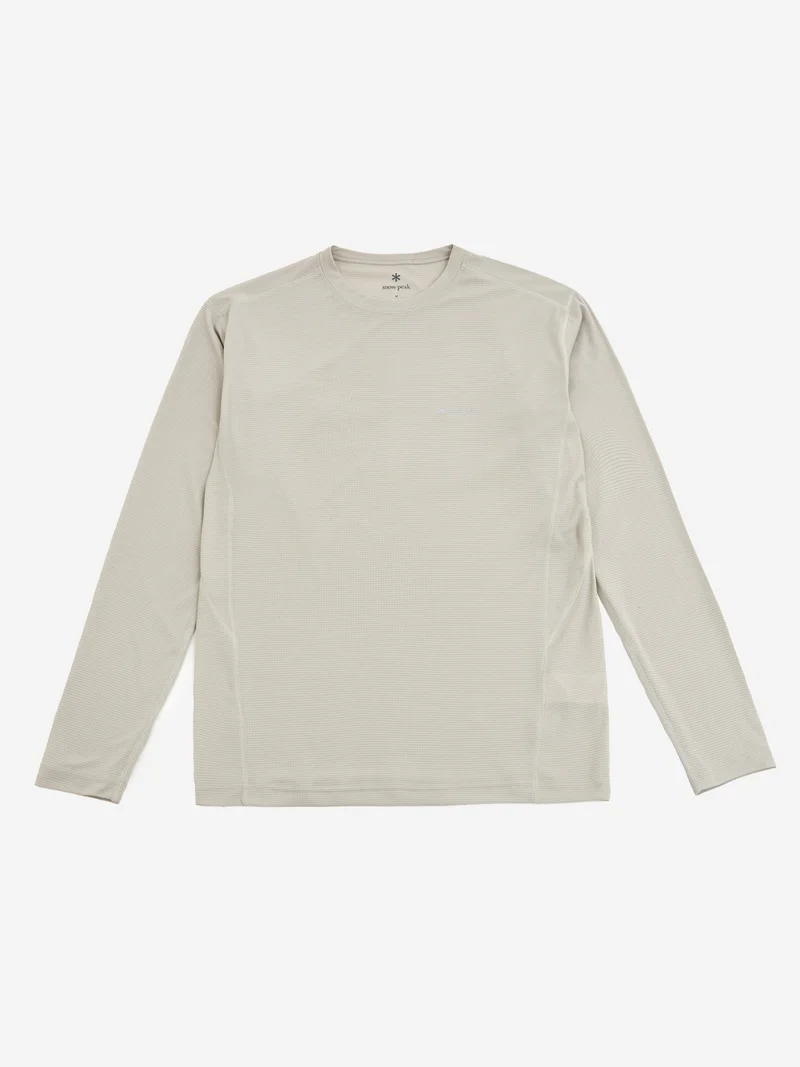 Image of Snow Peak Pe Power Dry Long Sleeve T-Shirt - Ivory
