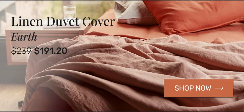 Earth Linen Duvet Cover. Shop Now