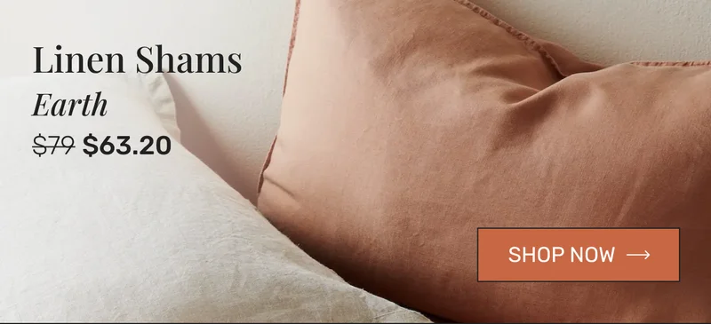 Earth Linen Shams. Shop now