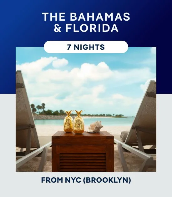 The Bahamas & Florida From New York City (Brooklyn) – 7 Nights – Click to View Cruises & Book Now