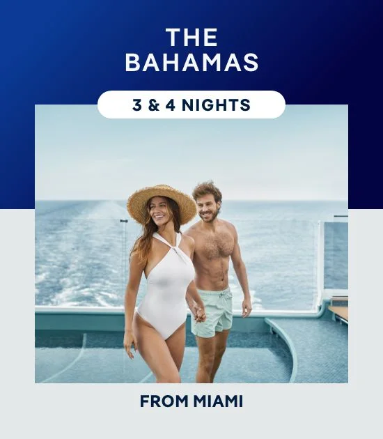 The Bahamas From Miami – 3 & 4 Nights – Click to View Cruises & Book Now