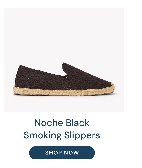 Noche Black Smoking Slippers