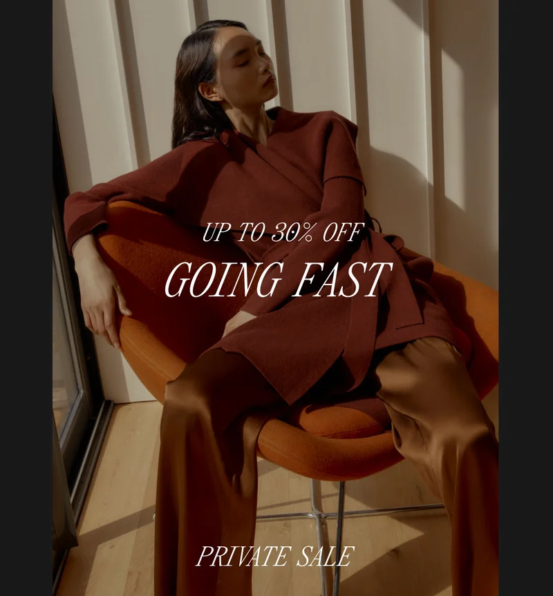 Private Sale Up to 30% Off Going Fast