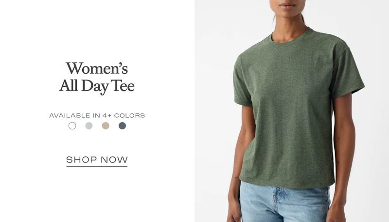 Women's All Day Tee - Shop Now Women's All Day Tee - Shop Now