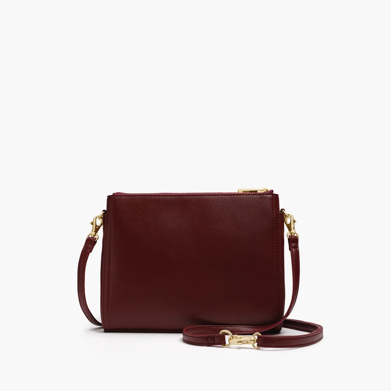 Image of Pearl - Cactus Leather - Burgundy / Gold / Camel