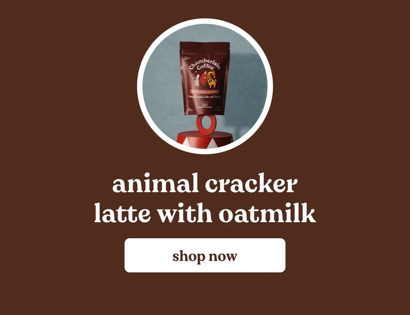 animal cracker with oat milk