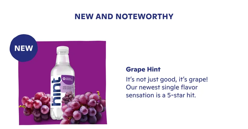 New and Noteworthy: Grape Hint