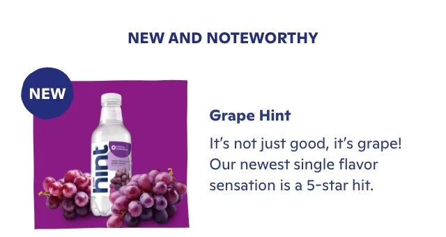 New and Noteworthy: Grape Hint