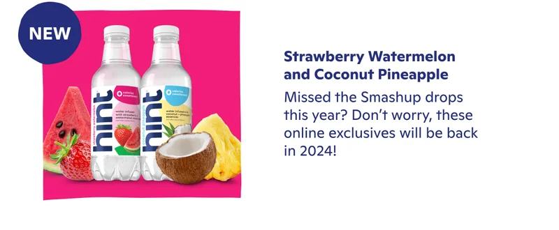 New Strawberry Watermelon and Coconut Pineapple Smashups