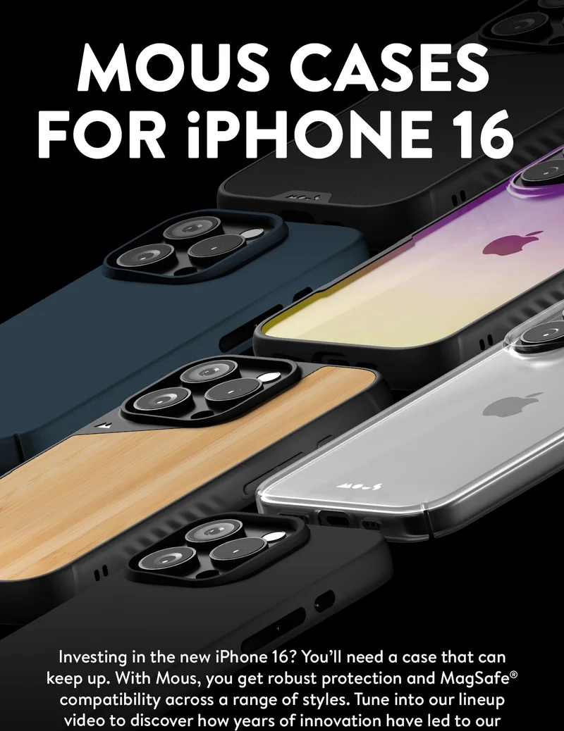 Mous case for iPhone 16