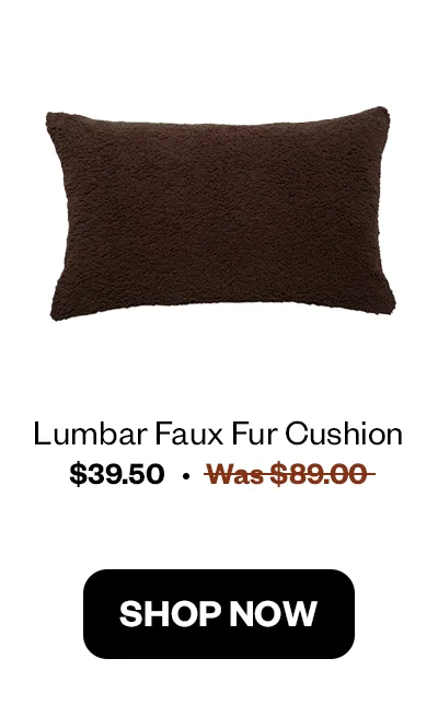 Lumbar Faux Fur Cushion