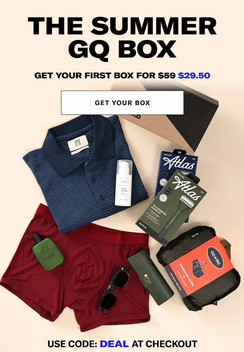 THE SUMMER GQ BOX: Get Your First Box for $29.50