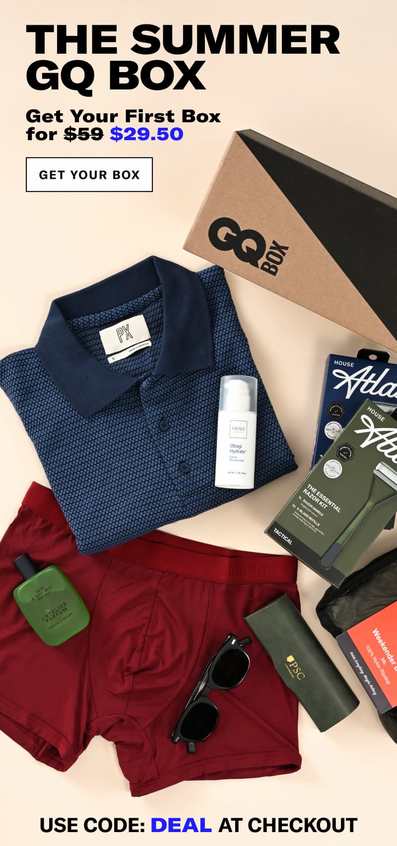 THE SUMMER GQ BOX: Get Your First Box for $29.50