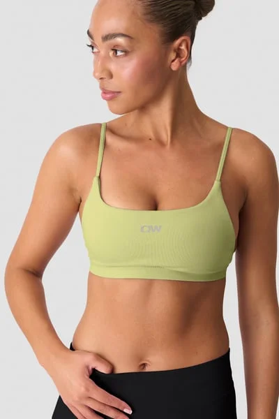 Image of Smooth Seamless Open-Back Sports Bra River Green
