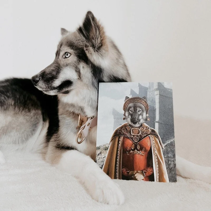 Image of The Dragon Princess - Custom Pet Canvas