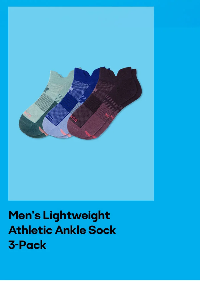Men's Lightweight Athletic Ankle Sock 3-Pack