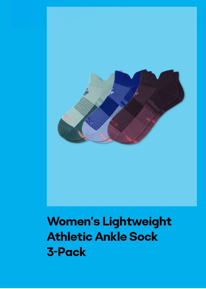 Women's Lightweight Athletic Ankle Sock 3-Pack