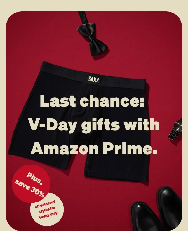 Last chance: V-Day gifts with&nbsp;Amazon