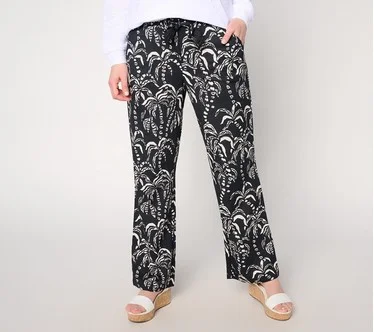 Belle Beach by Kim Gravel Petite Cabana Knit Bahama Breeze Pant