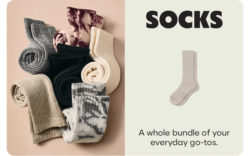 SOCKS | A whole bundle of your everyday go-tos.