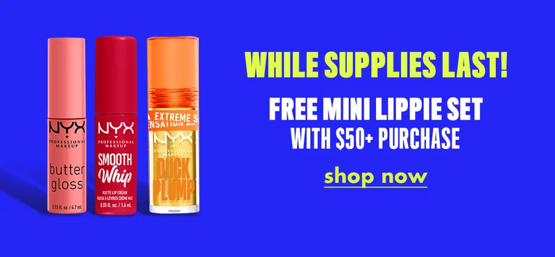 Free mini lippie set with $50 purchase