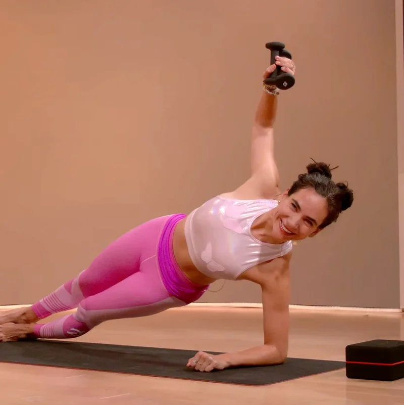 Want to spice up your yoga? Just add weights