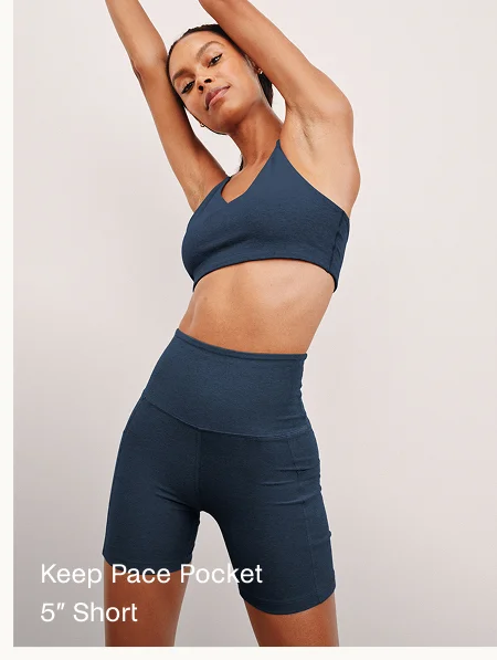 Spacedye Keep Pace 5" Pocket Short in Nocturnal Navy
