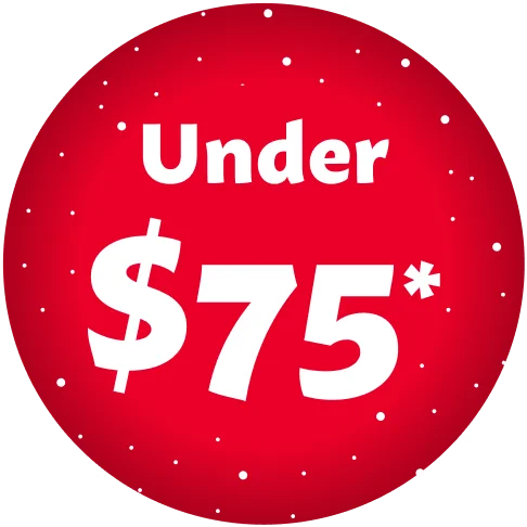 Under $75*