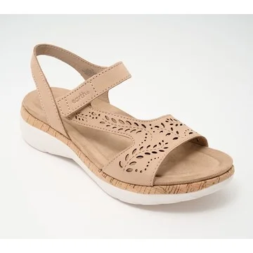 Earth Leather Perforated Sport Sandals - Recent