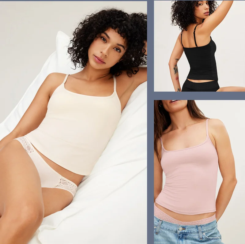 SoftLife Modal Cami Bra Ecru, SoftLife Modal Cami Bra Black & SoftLife Modal Cami Bra Blush