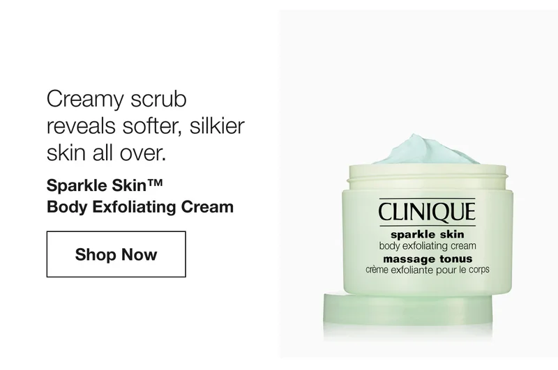 Creamy scrub reveals softer, silkier skin all over.  | Sparkle Skin™ Body Exfoliating Cream  | Shop Now