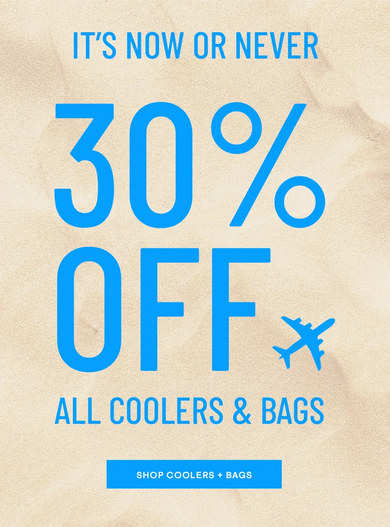 Shop 30% Off All Coolers & Bags