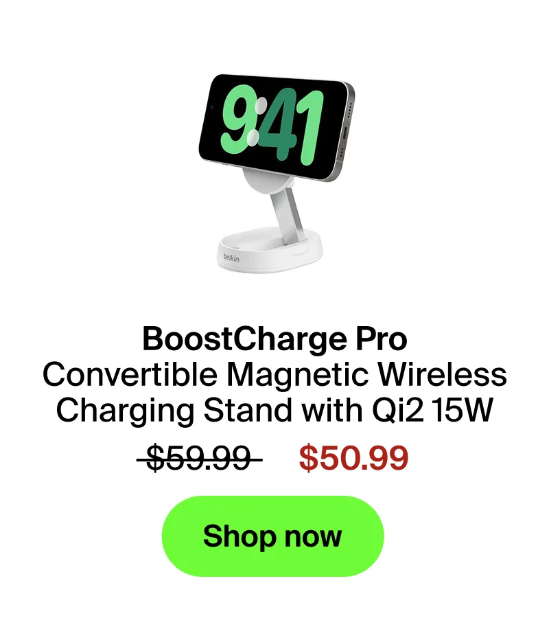 BoostCharge Pro Convertible Magnetic Wireless Charging Stand