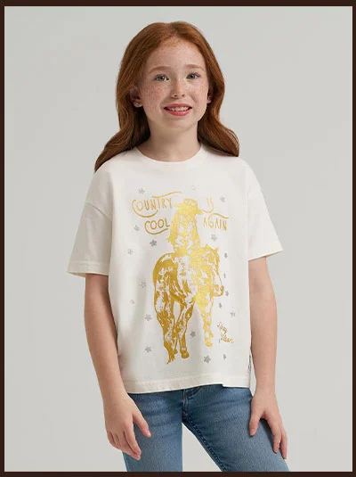 Country Cool Oversized Tee In White