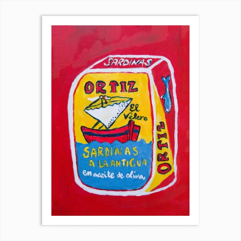 Image of Traditional Sardines Can, Best Food In The World Art Print