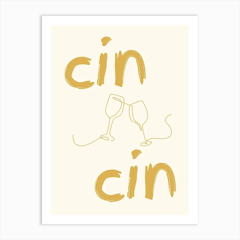 Image of Cin Cin Mustard Art Print