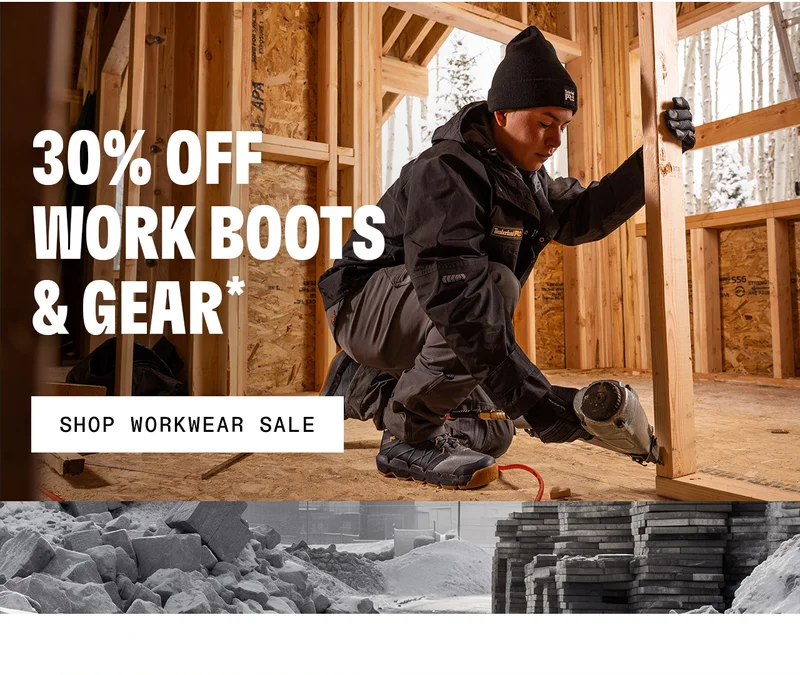 30% Off Work Boots & Gear*