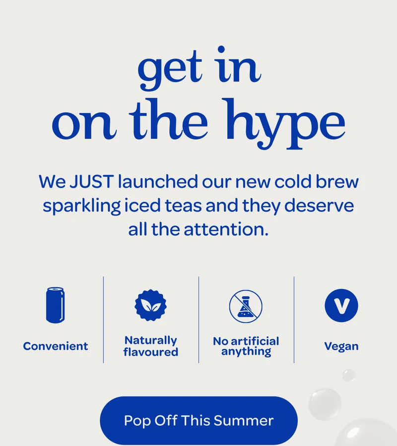 We just launched our new cold brew sparkling iced teas and they deserve all the attention.