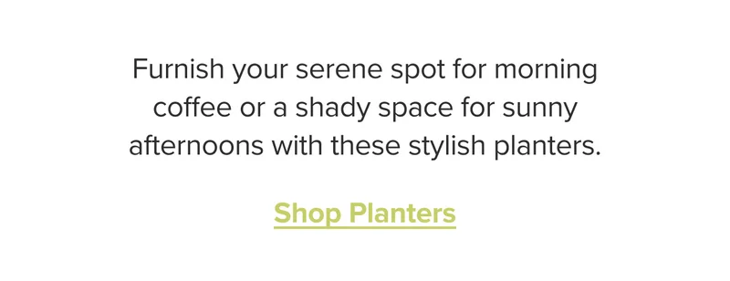 Shop planters.