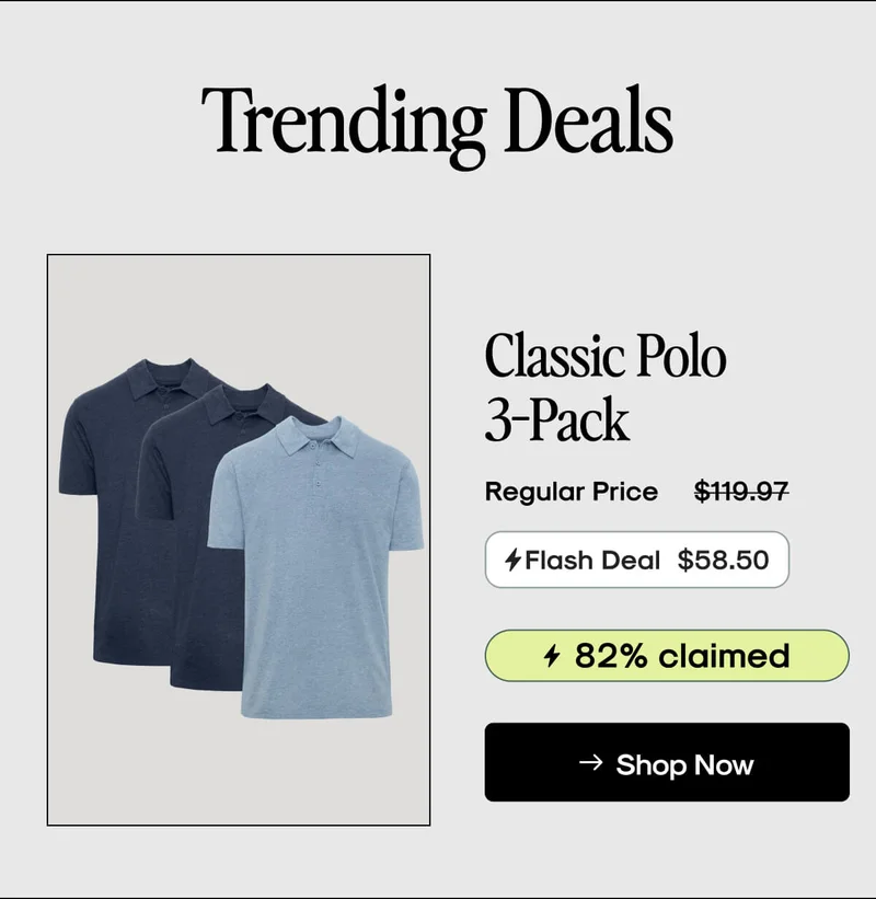 Classic Polo 3‑Pack