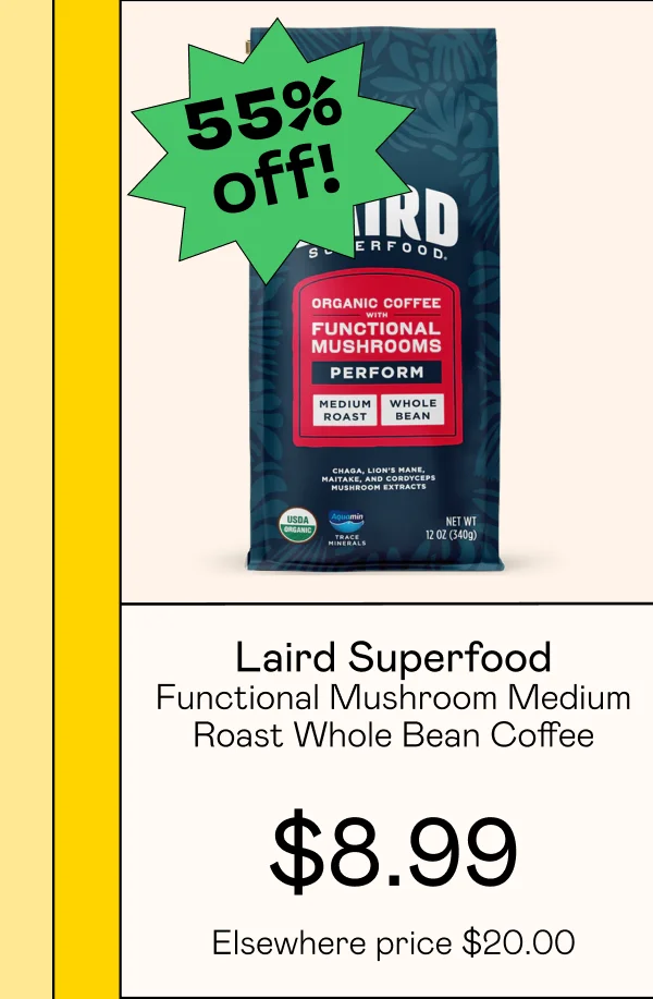 Functional Mushroom Medium Roast Whole Bean Coffee