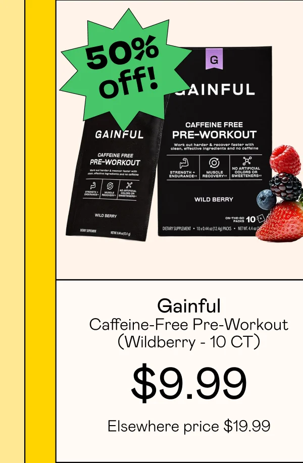 Caffeine-Free Pre-Workout - Wildberry (10 CT)