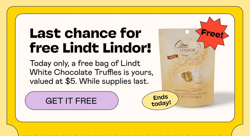 Last chance for free Lindt Lindor! | GET IT FREE