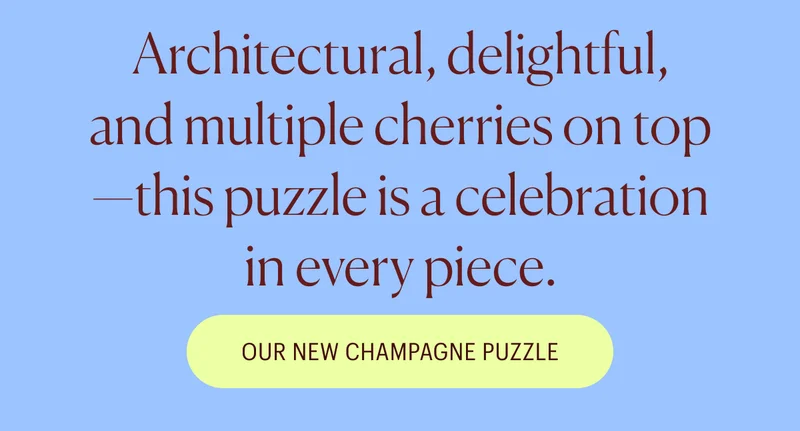 Architectural, delightful, and multiple cherries on top - this puzzles is a celebration in every piece.