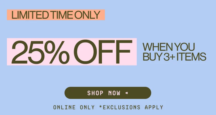 IMAGE-BUY 3 GET 25% OFF
